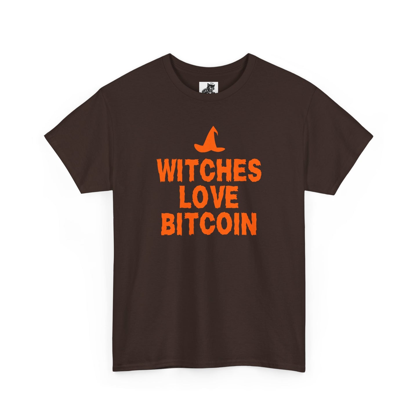Witches Love Bitcoin Graphic Tee - Crypto Halloween Witch T-Shirt