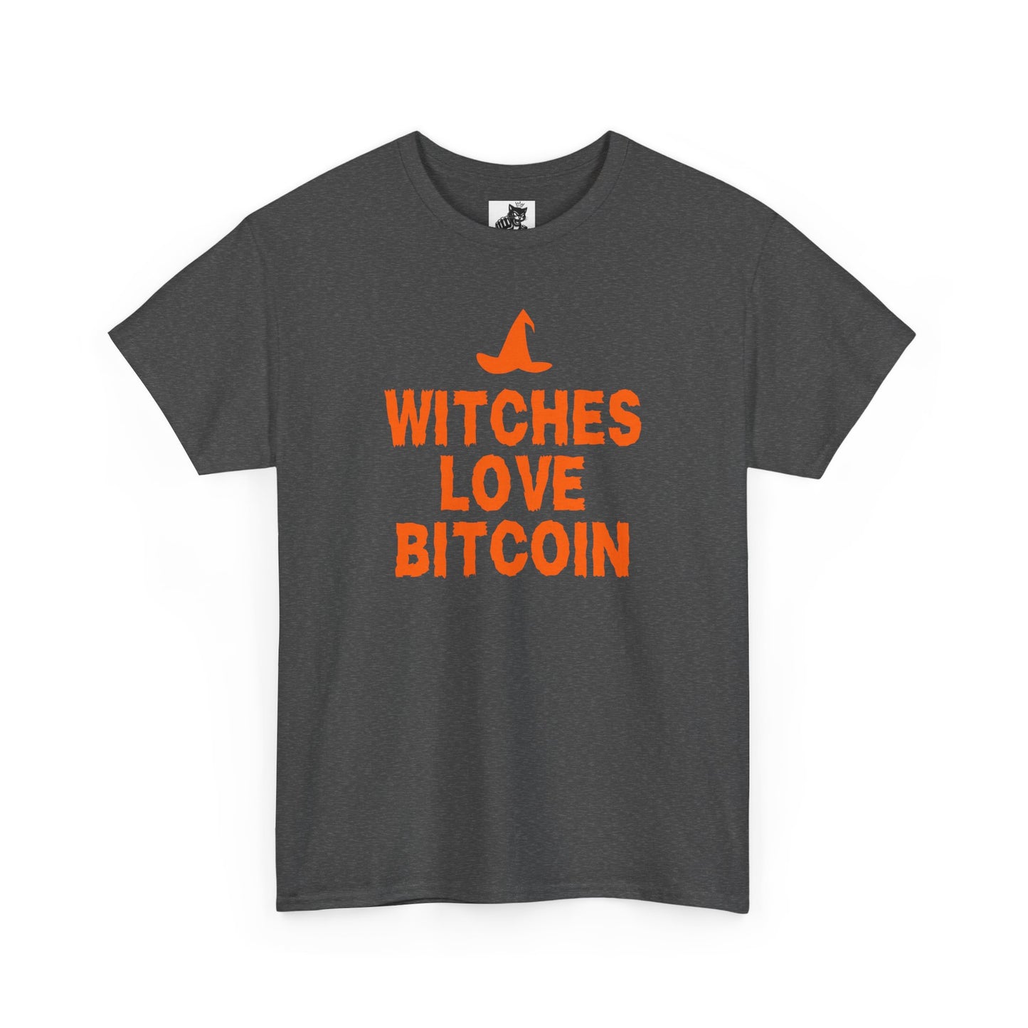 Witches Love Bitcoin Graphic Tee - Crypto Halloween Witch T-Shirt