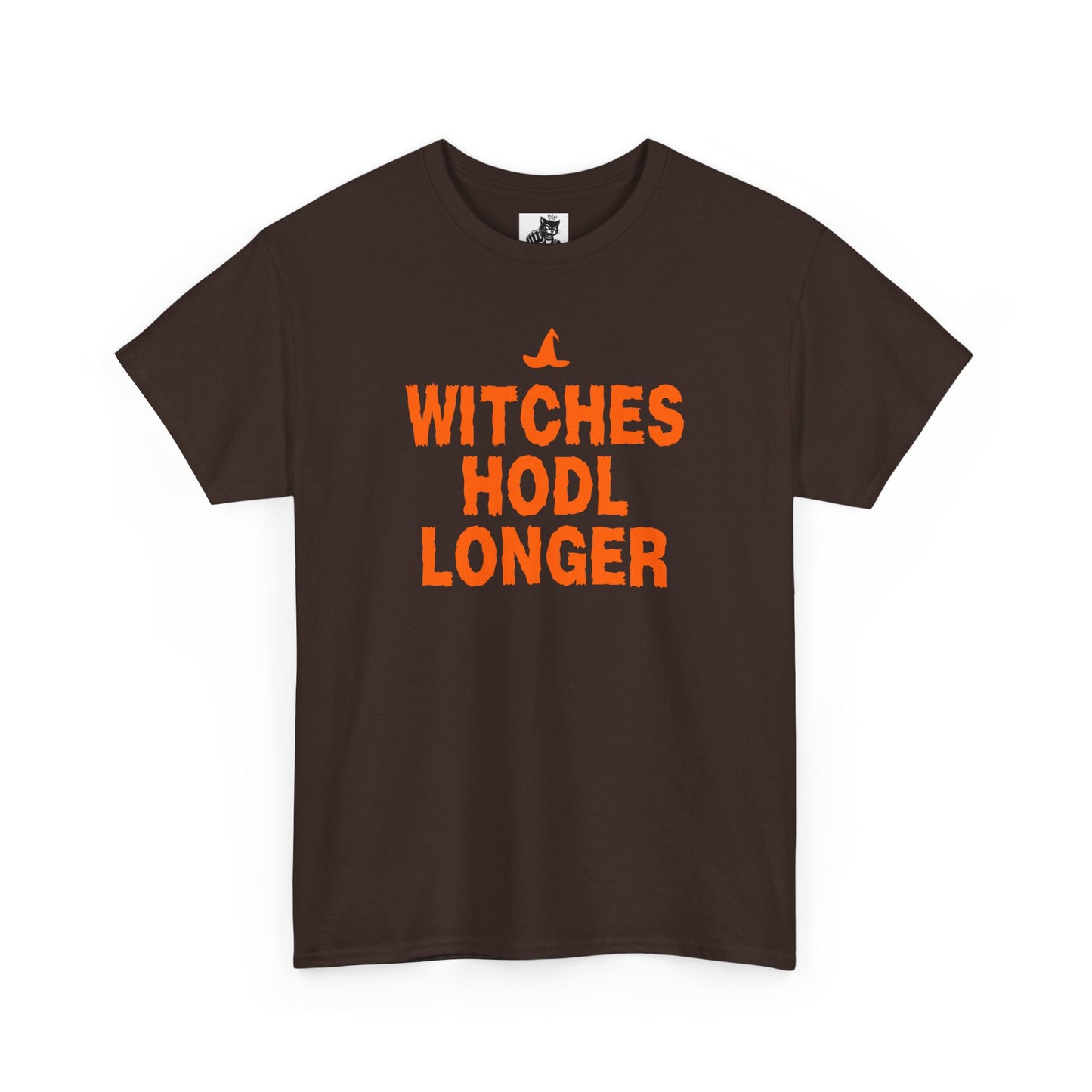 Witches HODL Longer Graphic Tee - Crypto Halloween Witch T-Shirt