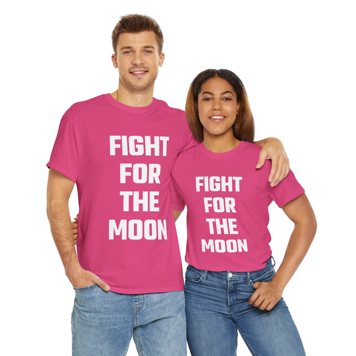 Fight For The Moon Graphic Tee - Unisex Cotton T-Shirt
