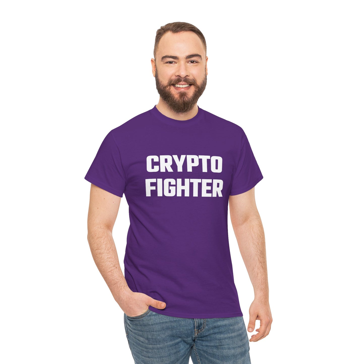 Crypto Fighter Graphic Tee - Crypto Themed T-Shirt