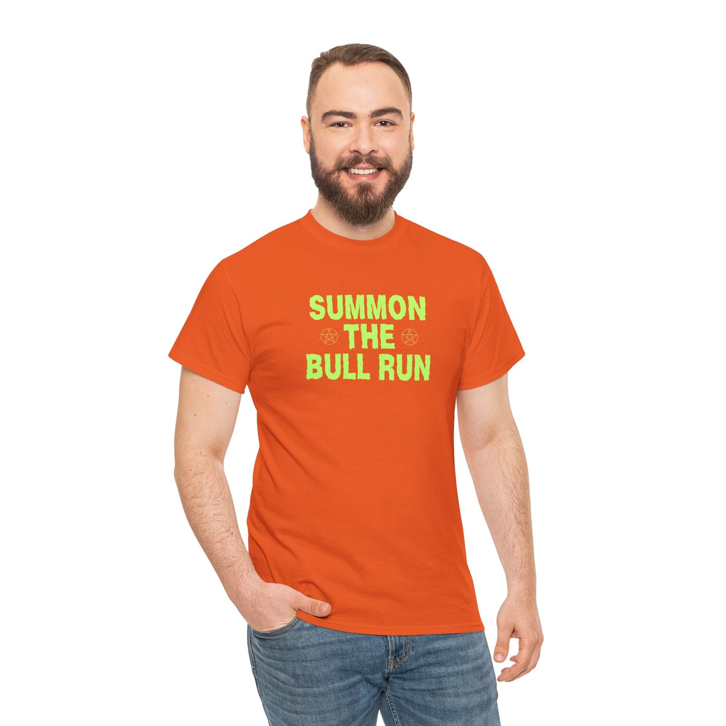 Summon The Bull Run (Version 2) Graphic Tee - Crypto Halloween T-Shirt