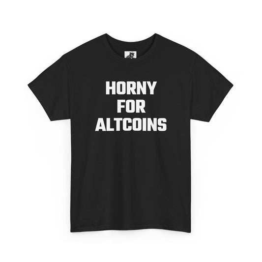 Horny For Altcoins Crypto Themed T-Shirt
