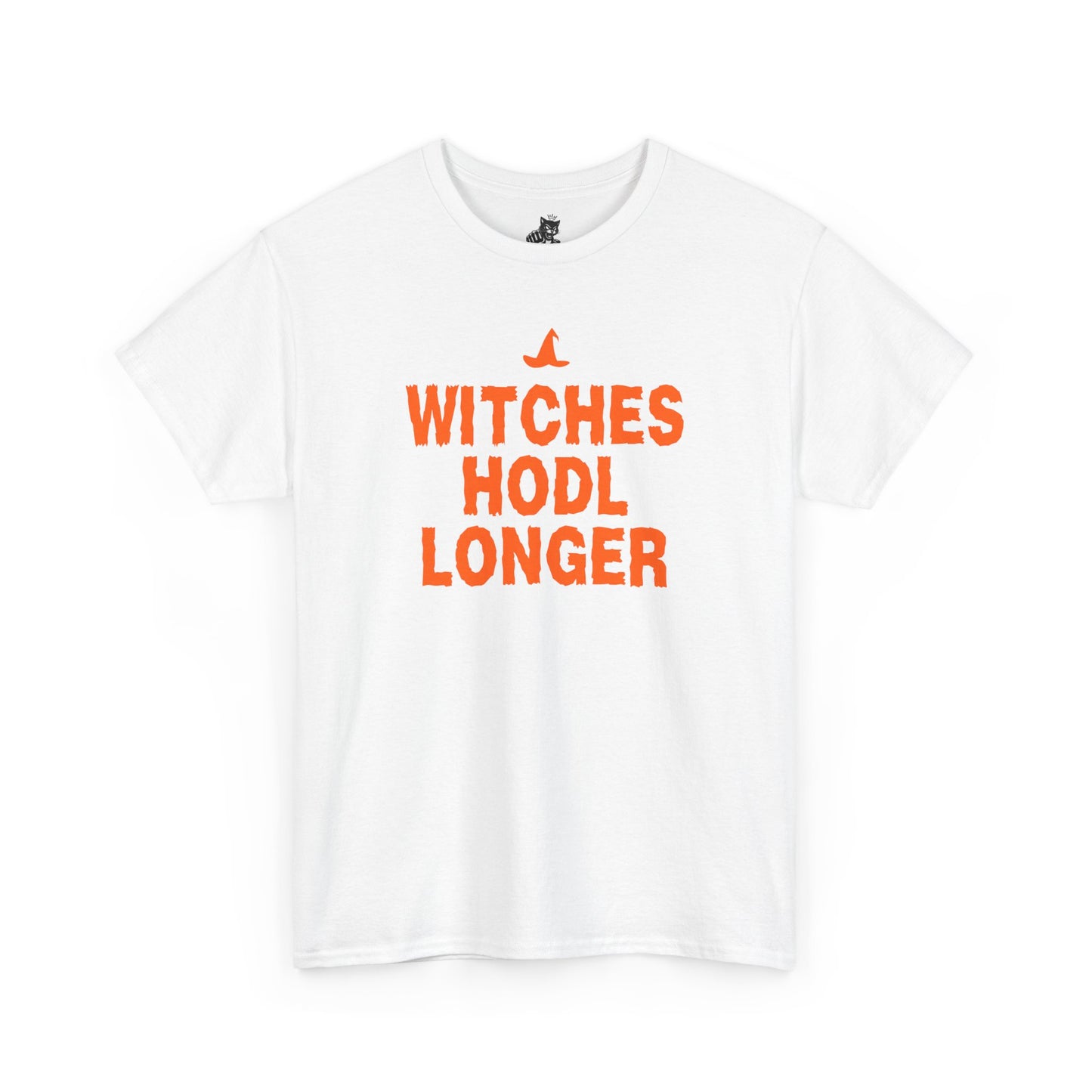 Witches HODL Longer Graphic Tee - Crypto Halloween Witch T-Shirt