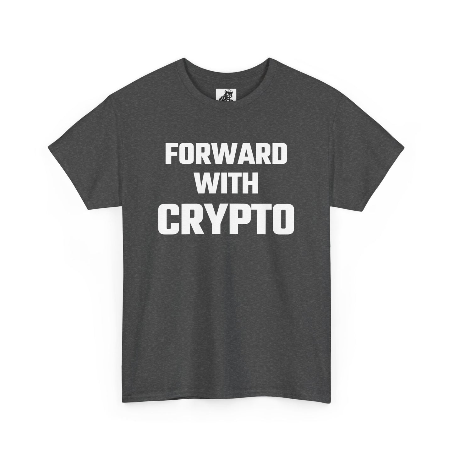 Forward With Crypto Graphic Tee - Unisex Cotton T-Shirt