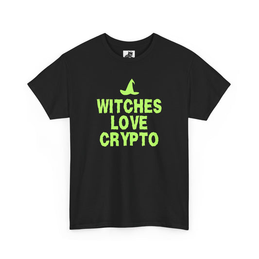 Witches Love Crypto (Version 2) Graphic Tee - Crypto Halloween Witch T-Shirt