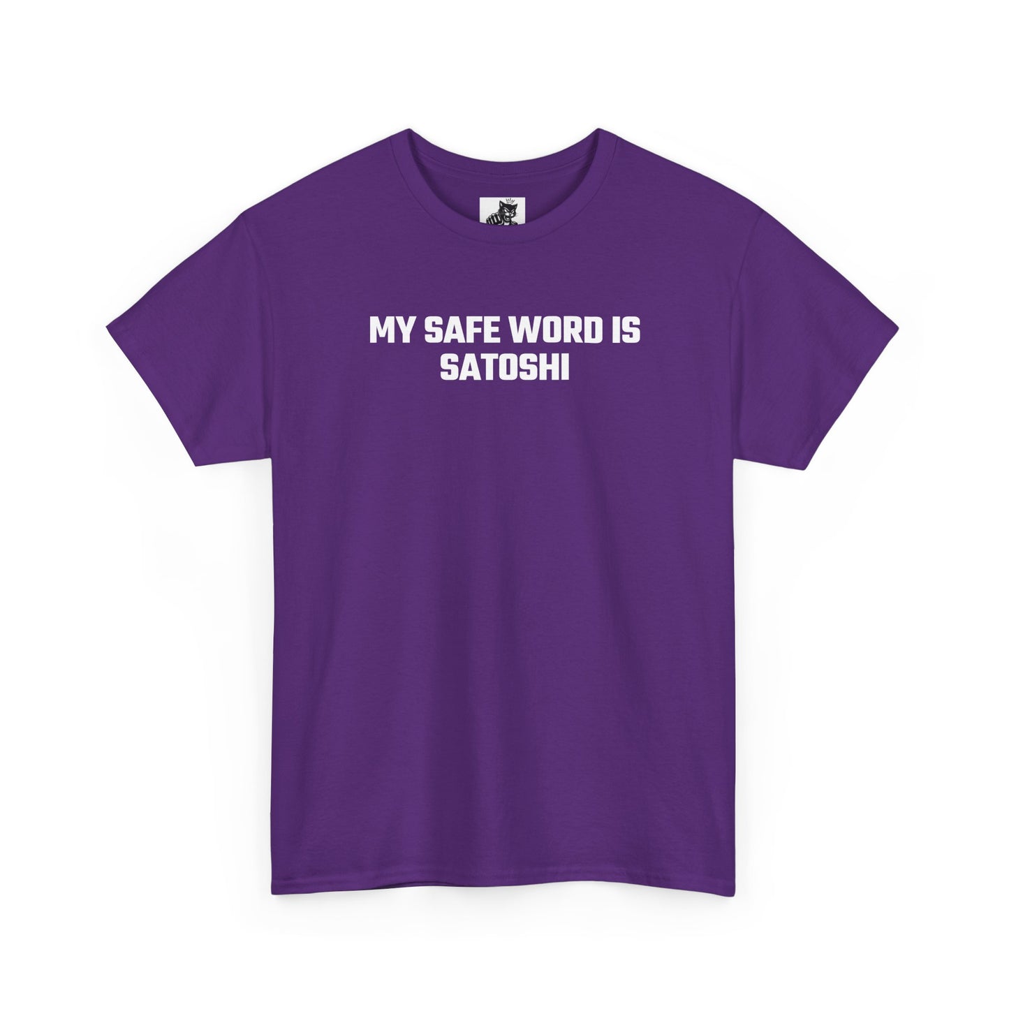 My Safe Word Is Satoshi Crypto Themed T-Shirt