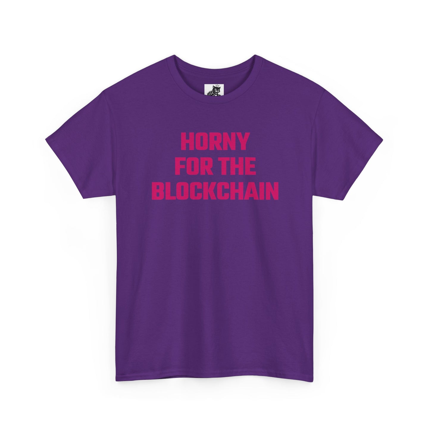 Horny For The Blockchain (Version 2) Crypto Themed T-Shirt