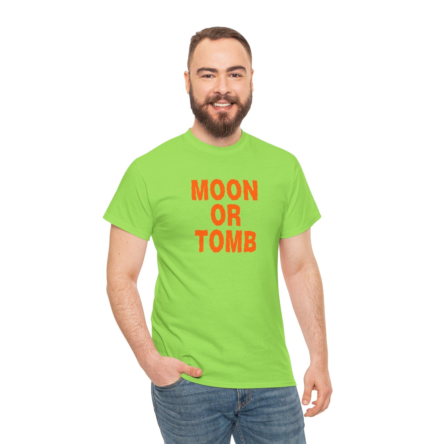 Moon or Tomb Graphic Tee - Crypto Halloween T-Shirt