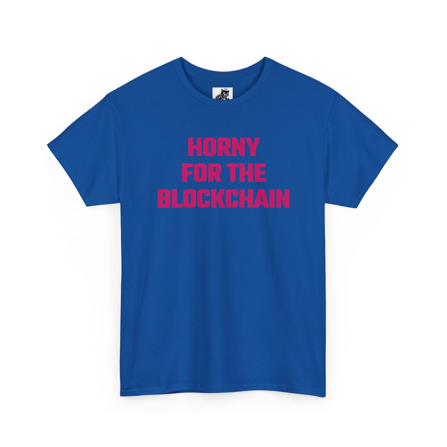 Horny For The Blockchain (Version 2) Crypto Themed T-Shirt