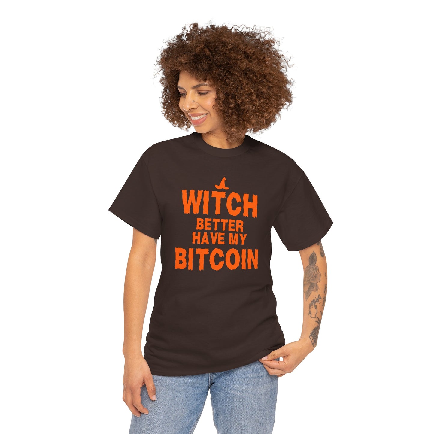 Witch Better Have My Bitcoin Graphic Tee - Crypto Halloween T-Shirt