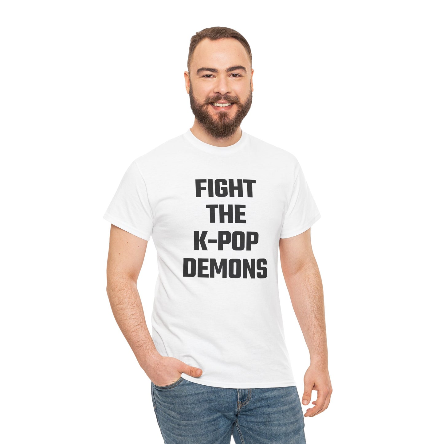 Fight The K-Pop Demons Graphic Tee - Unisex Cotton T-Shirt