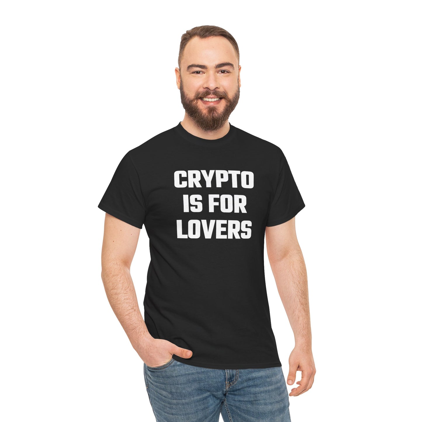 Crypto Is For Lovers Graphic Tee - Unisex Cotton T-Shirt