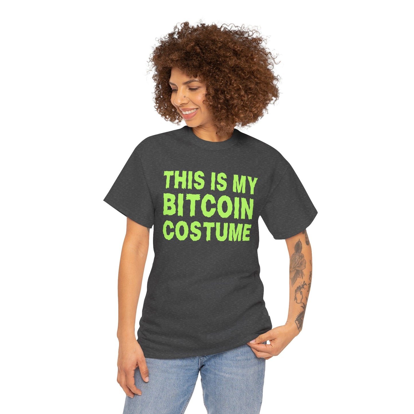 This Is My Bitcoin Costume (Version 2) Graphic Tee - Crypto Halloween T-Shirt