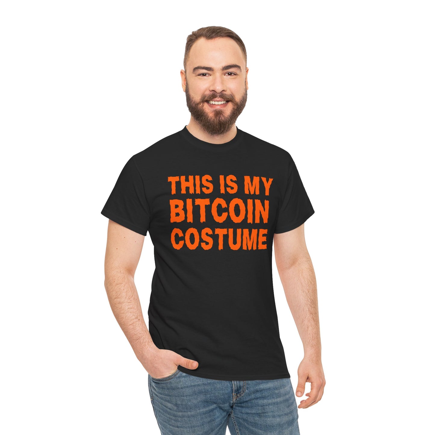 This Is My Bitcoin Costume Graphic Tee - Crypto Halloween T-Shirt