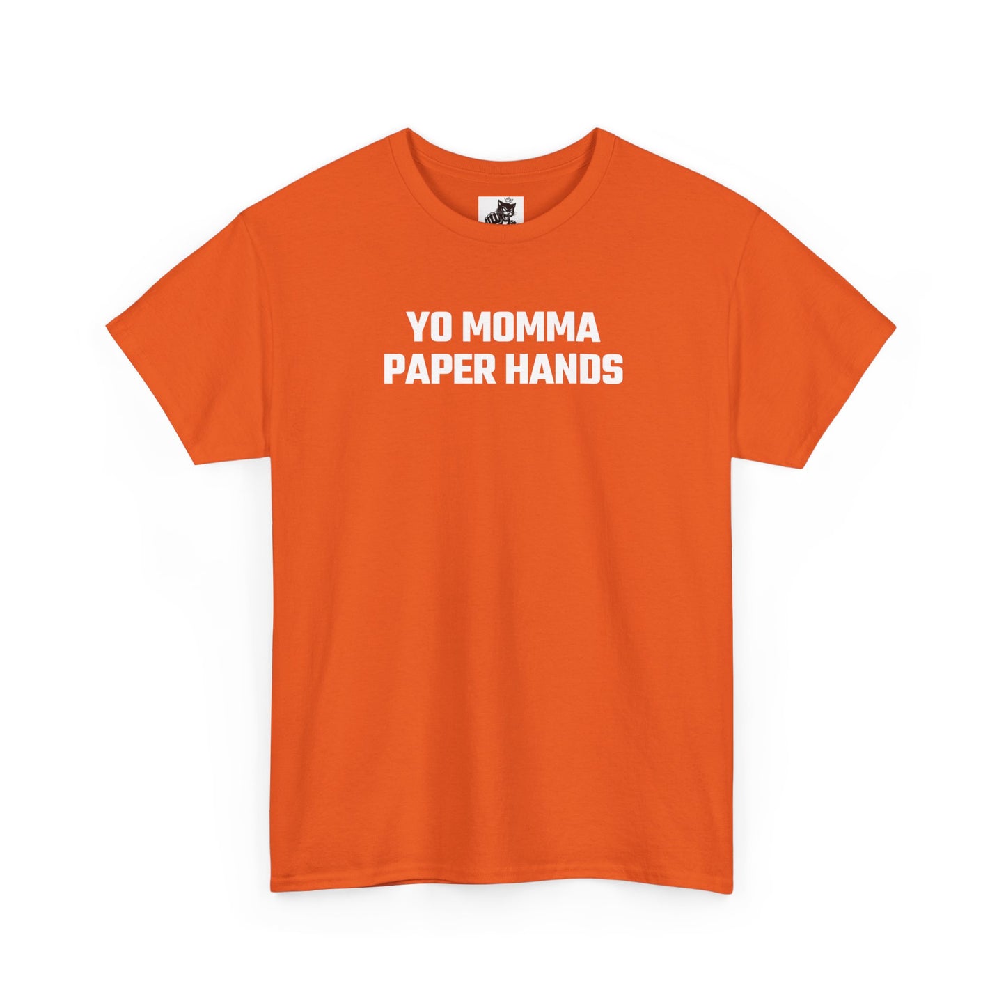 Yo Momma Paper Hands Graphic Tee - Crypto Themed T-Shirt