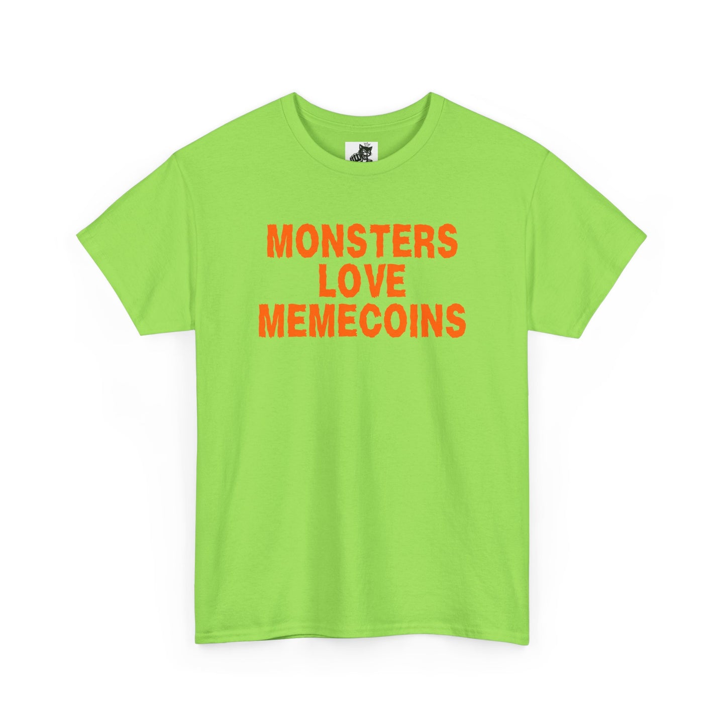 Monsters Love Memecoins Graphic Tee - Crypto Halloween T-Shirt