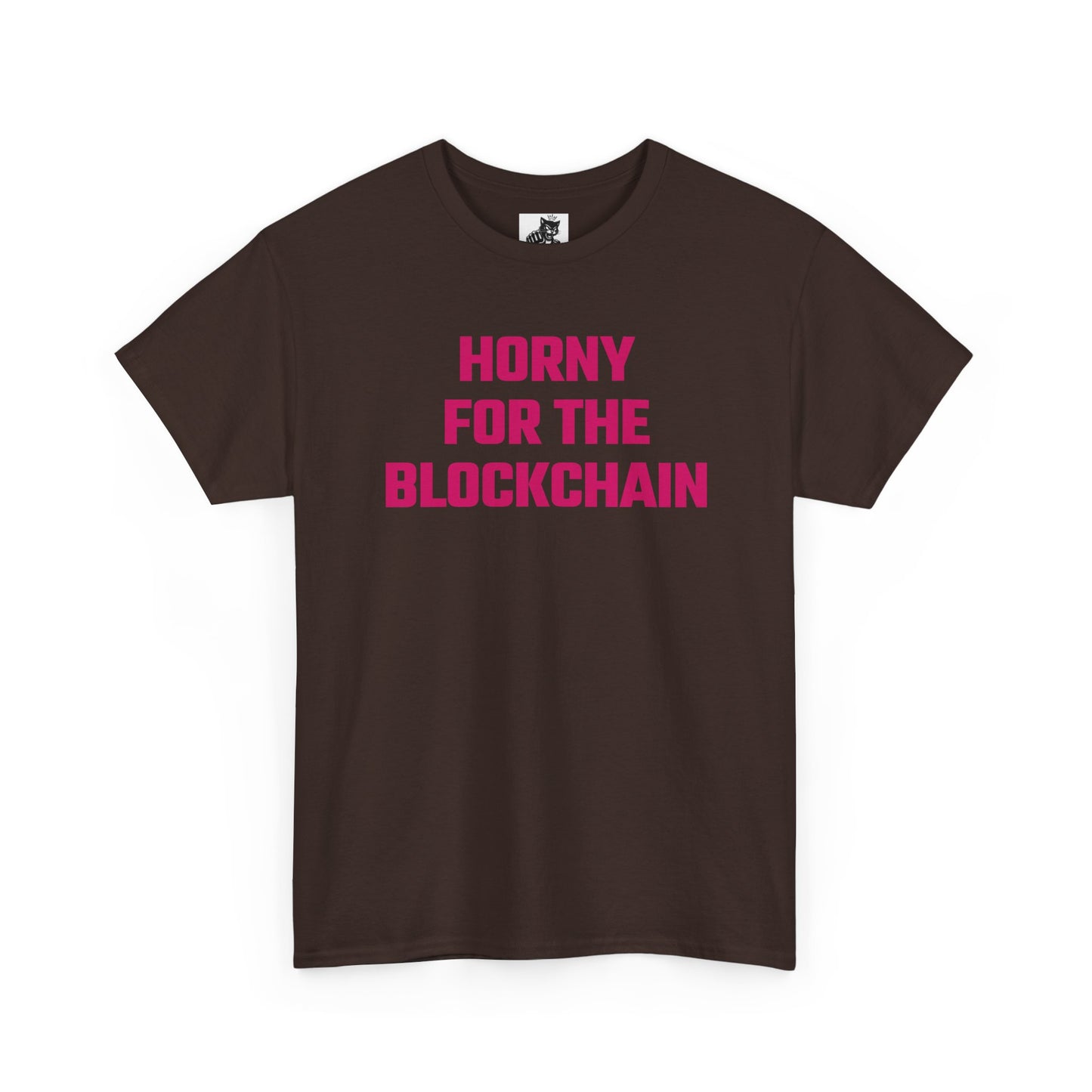 Horny For The Blockchain (Version 2) Crypto Themed T-Shirt