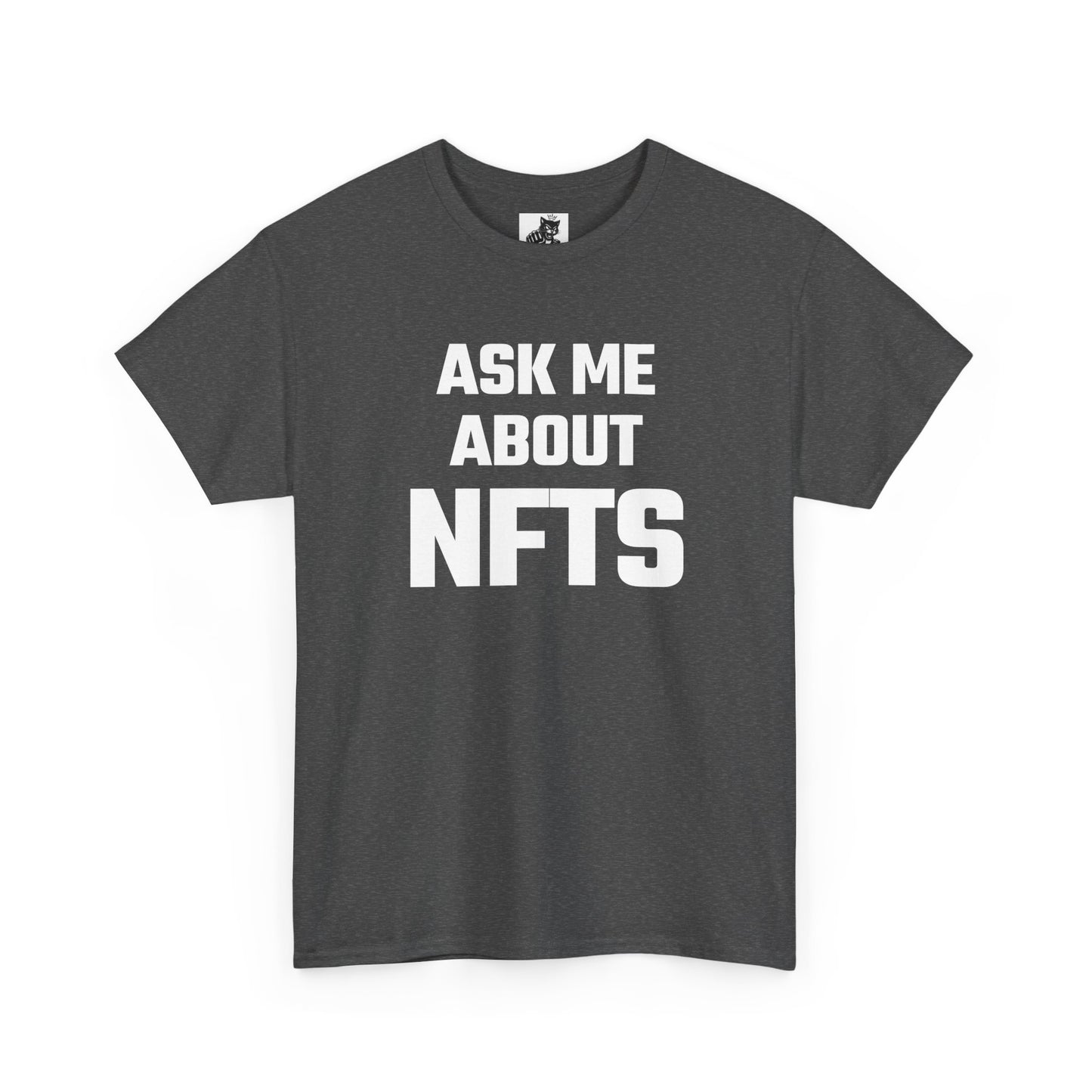 Ask Me About NFTs Graphic Tee - Unisex Cotton T-Shirt