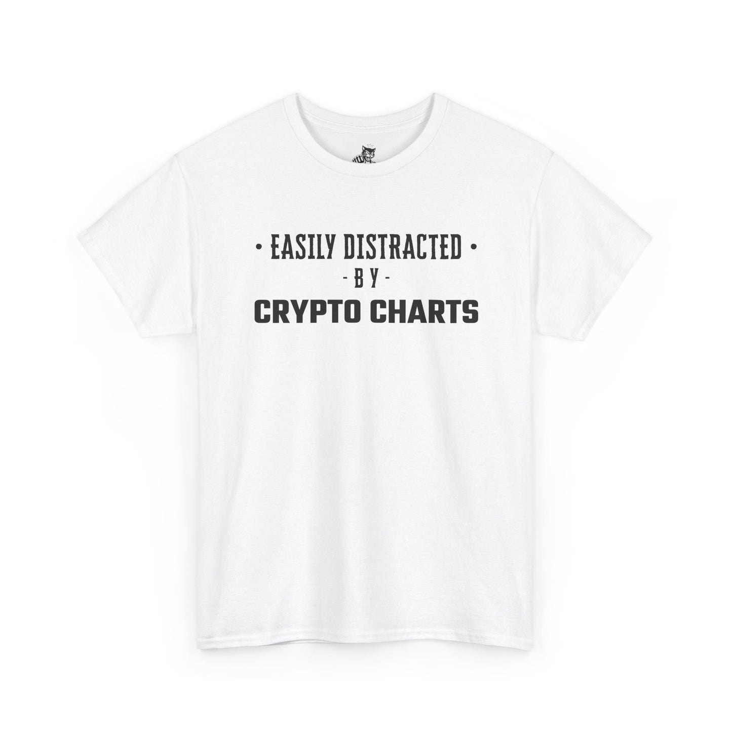 Easily Distracted By Crypto Charts Graphic Tee - Unisex Cotton T-Shirt