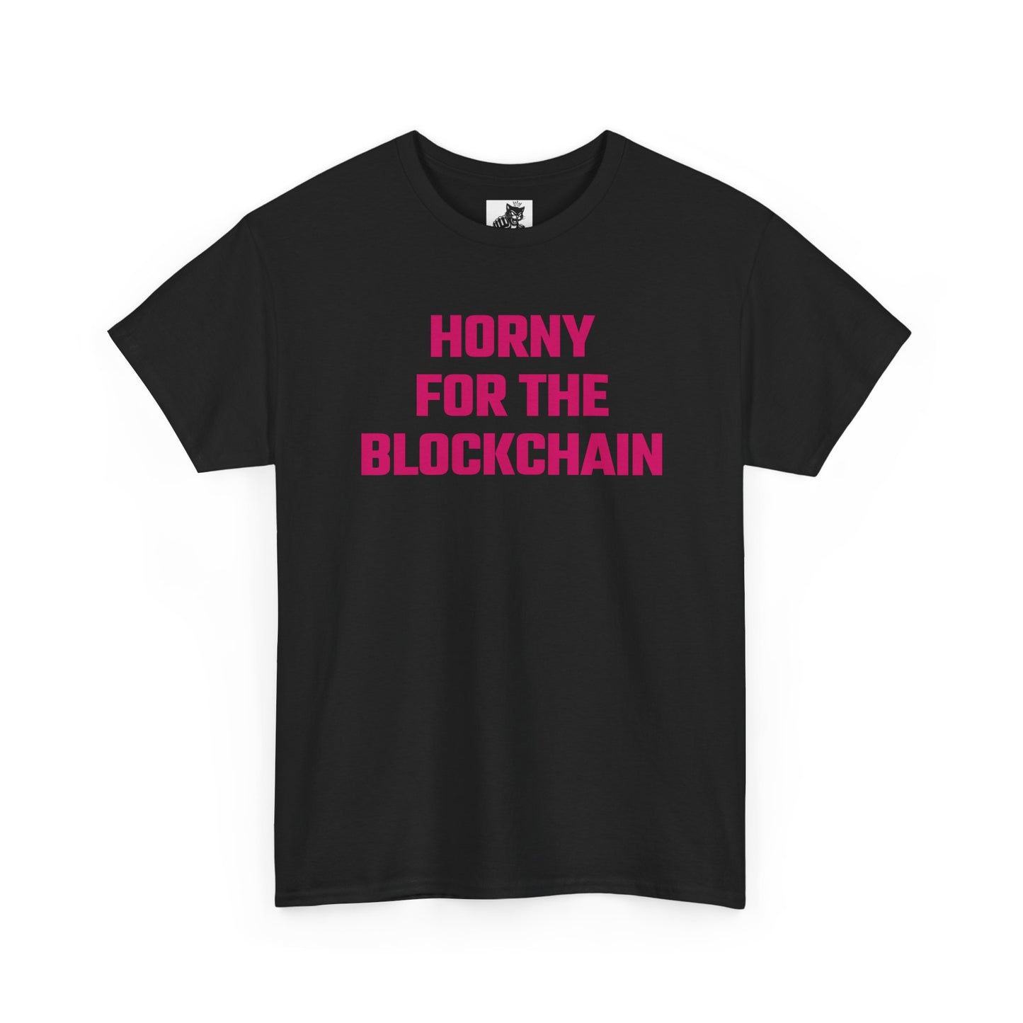 Horny For The Blockchain (Version 2) Crypto Themed T-Shirt