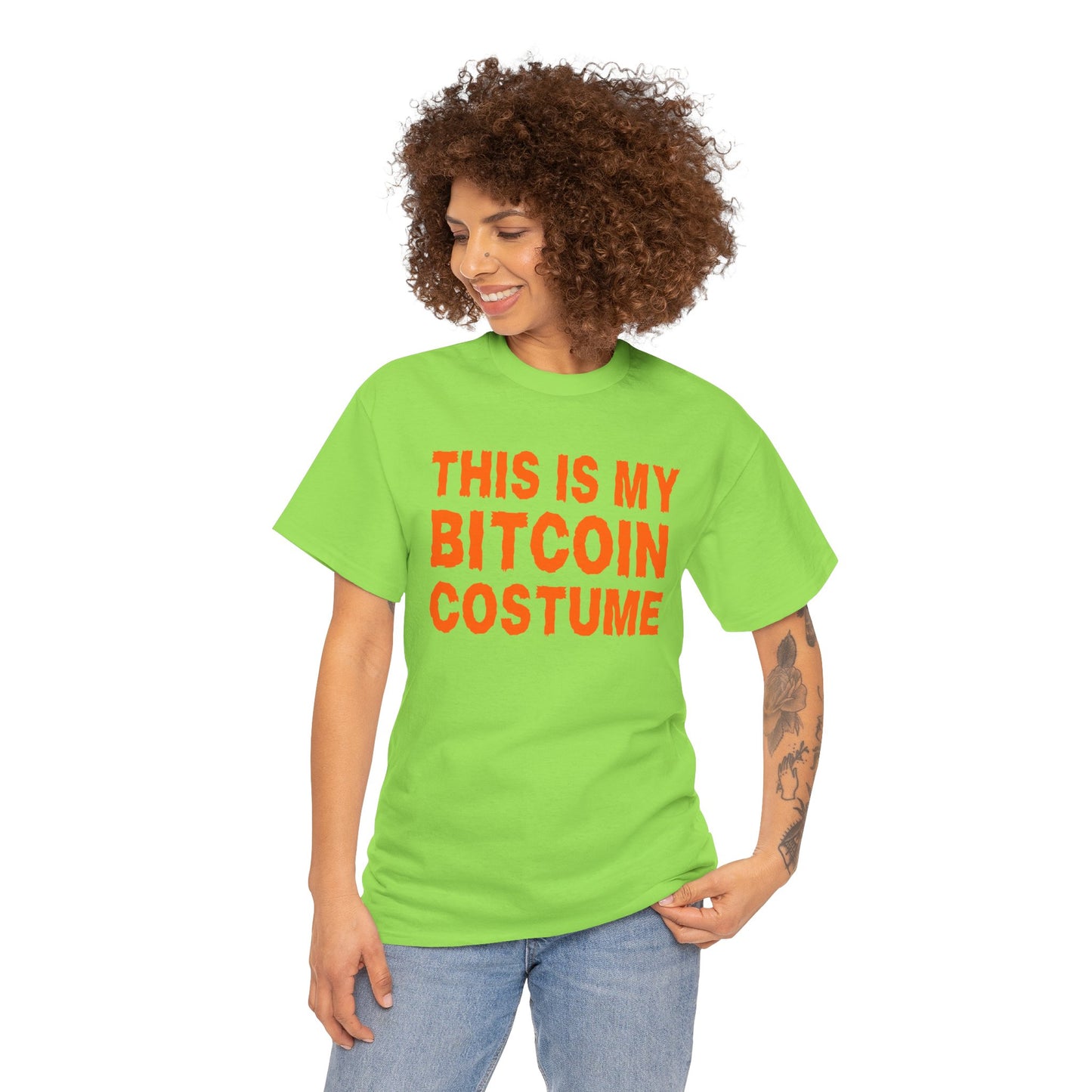 This Is My Bitcoin Costume Graphic Tee - Crypto Halloween T-Shirt