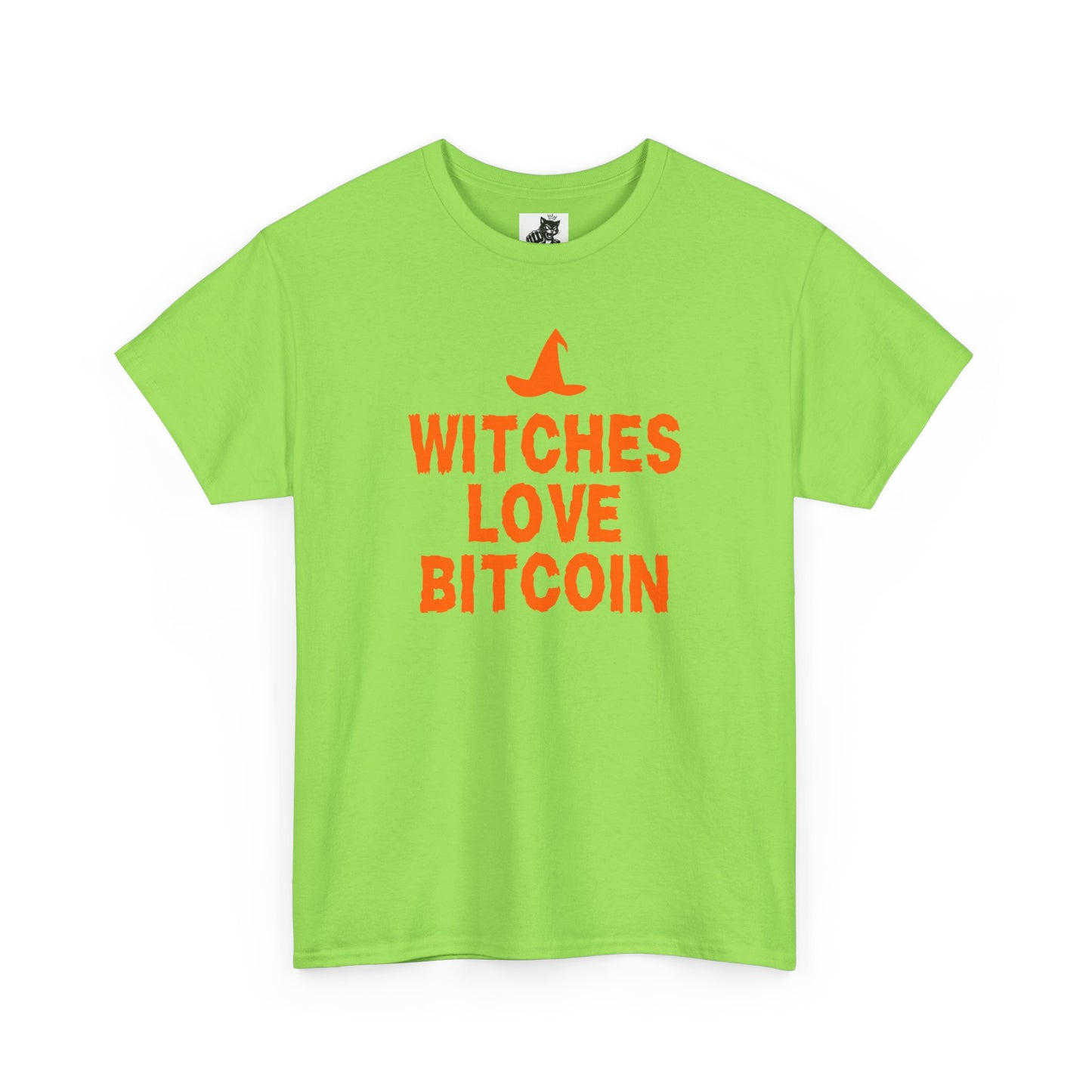 Witches Love Bitcoin Graphic Tee - Crypto Halloween Witch T-Shirt