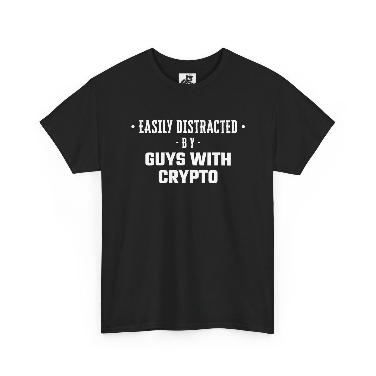Easily Distracted By Guys With Crypto Graphic Tee - Unisex Cotton T-Shirt