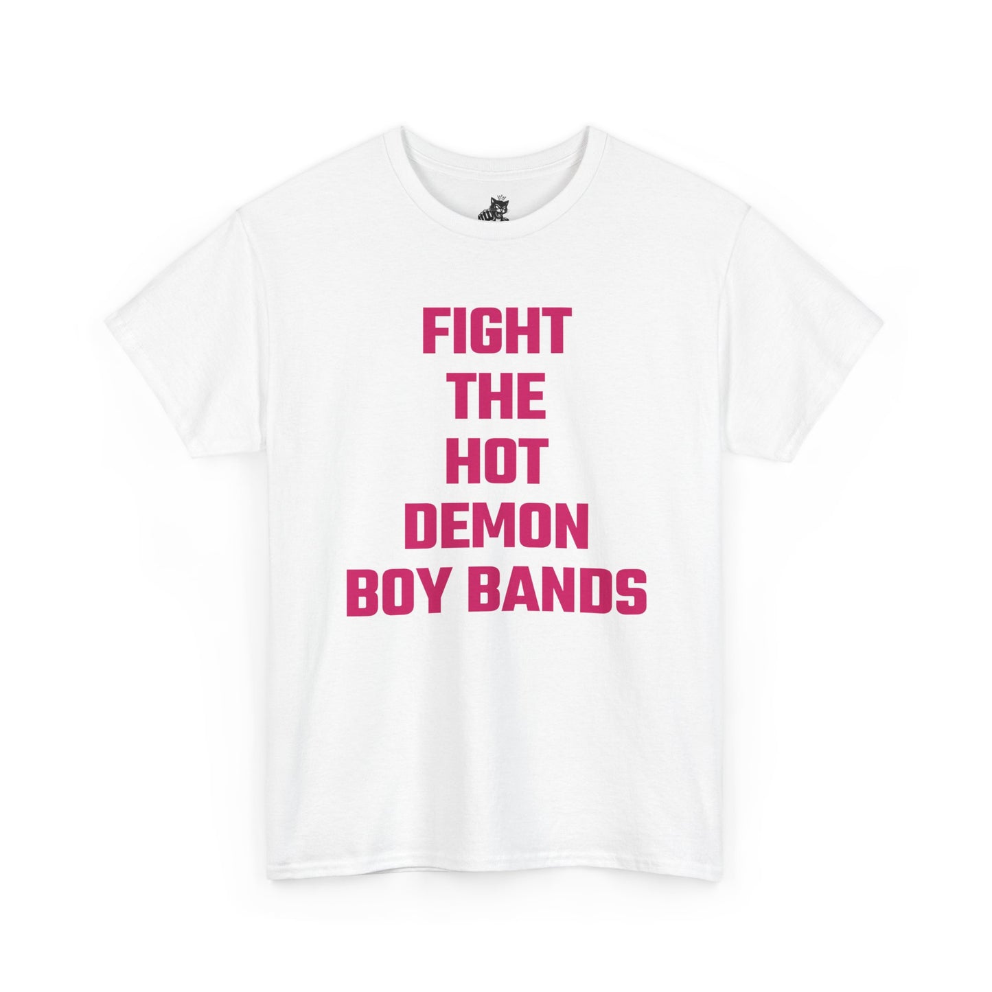 Fight The Hot Demon Boy Bands (Version 2) Graphic Tee - Unisex Cotton T-Shirt