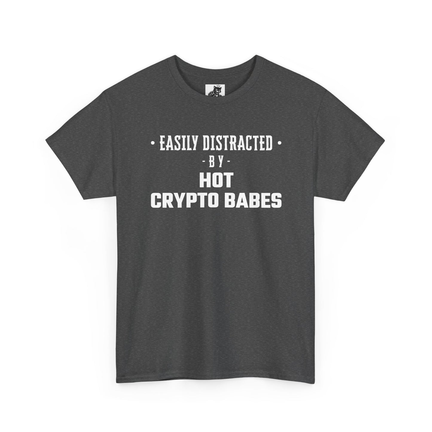 Easily Distracted By Hot Crypto Babes Graphic Tee - Unisex Cotton T-Shirt