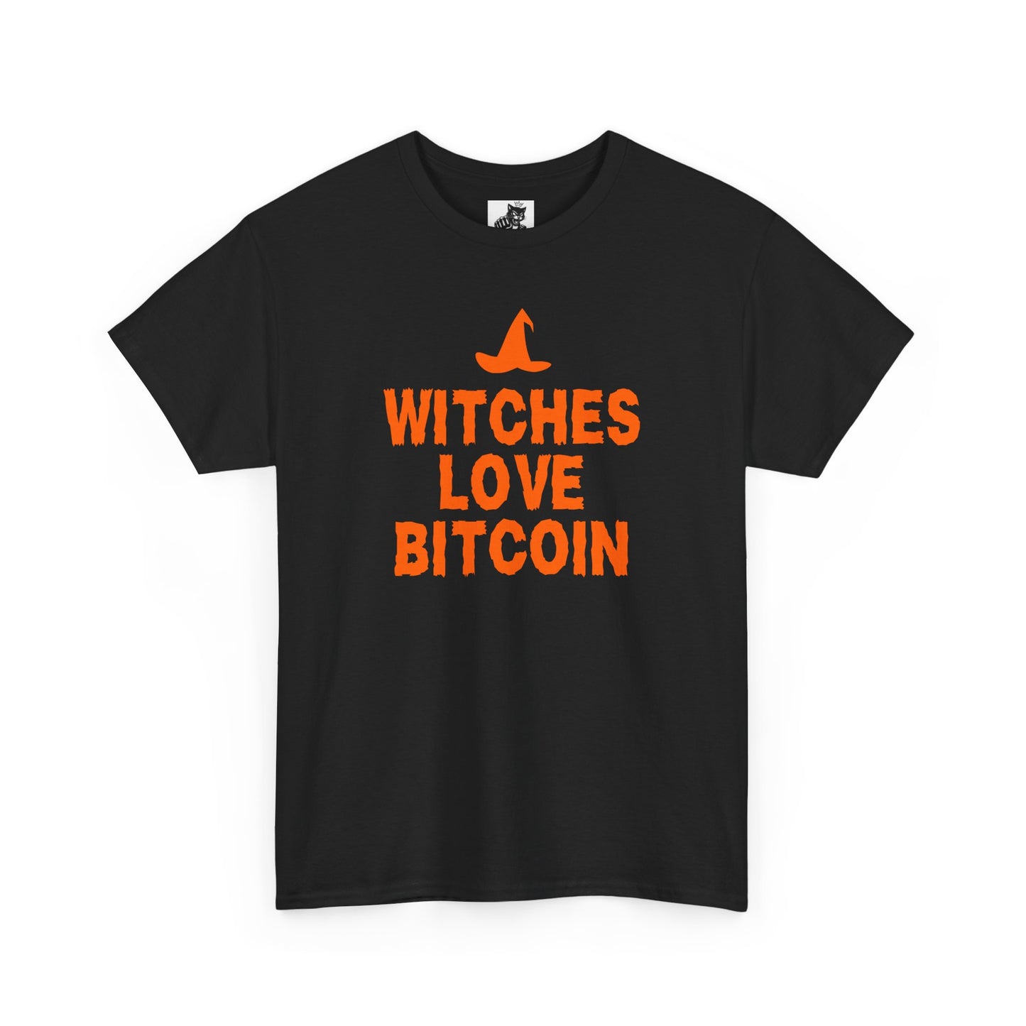 Witches Love Bitcoin Graphic Tee - Crypto Halloween Witch T-Shirt