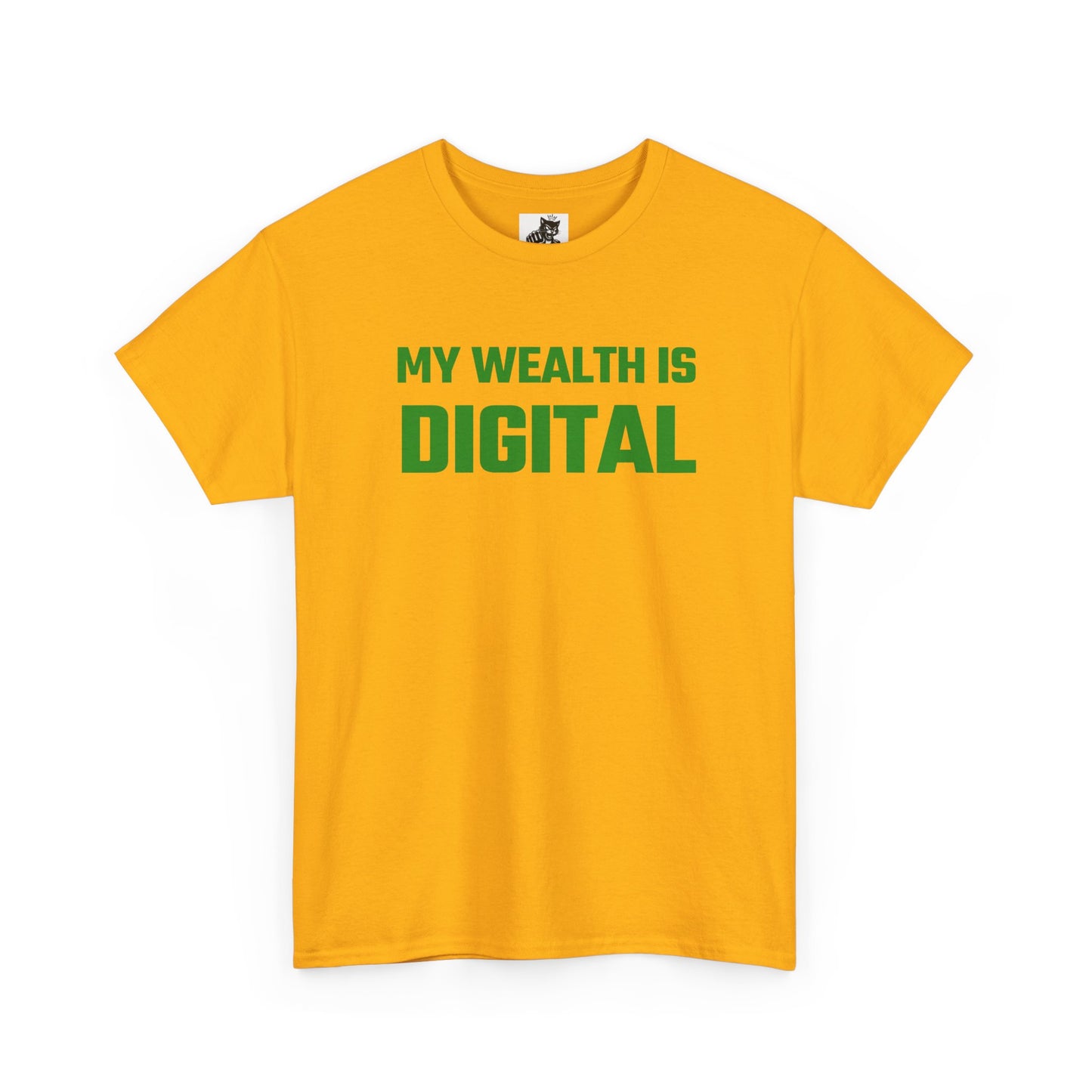 My Wealth Is Digital (Green) - Crypto Themed T-Shirt