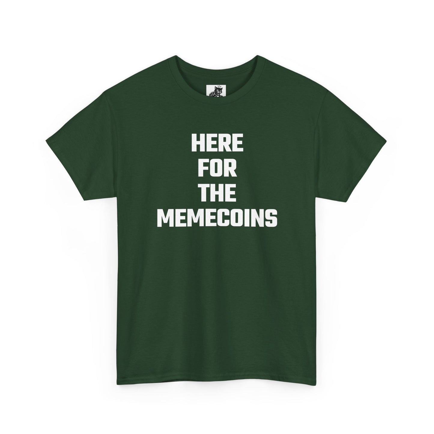 Here For The Memecoins Crypto Themed T-Shirt