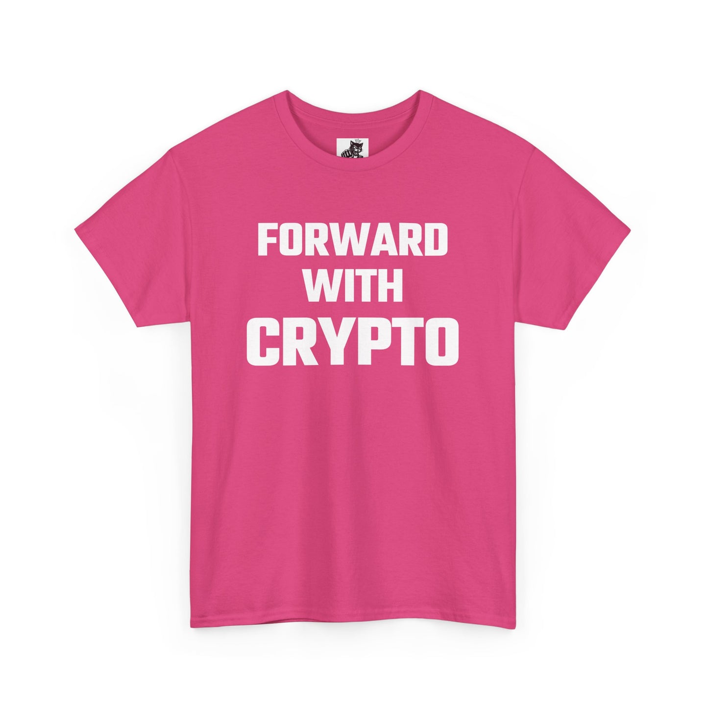 Forward With Crypto Graphic Tee - Unisex Cotton T-Shirt