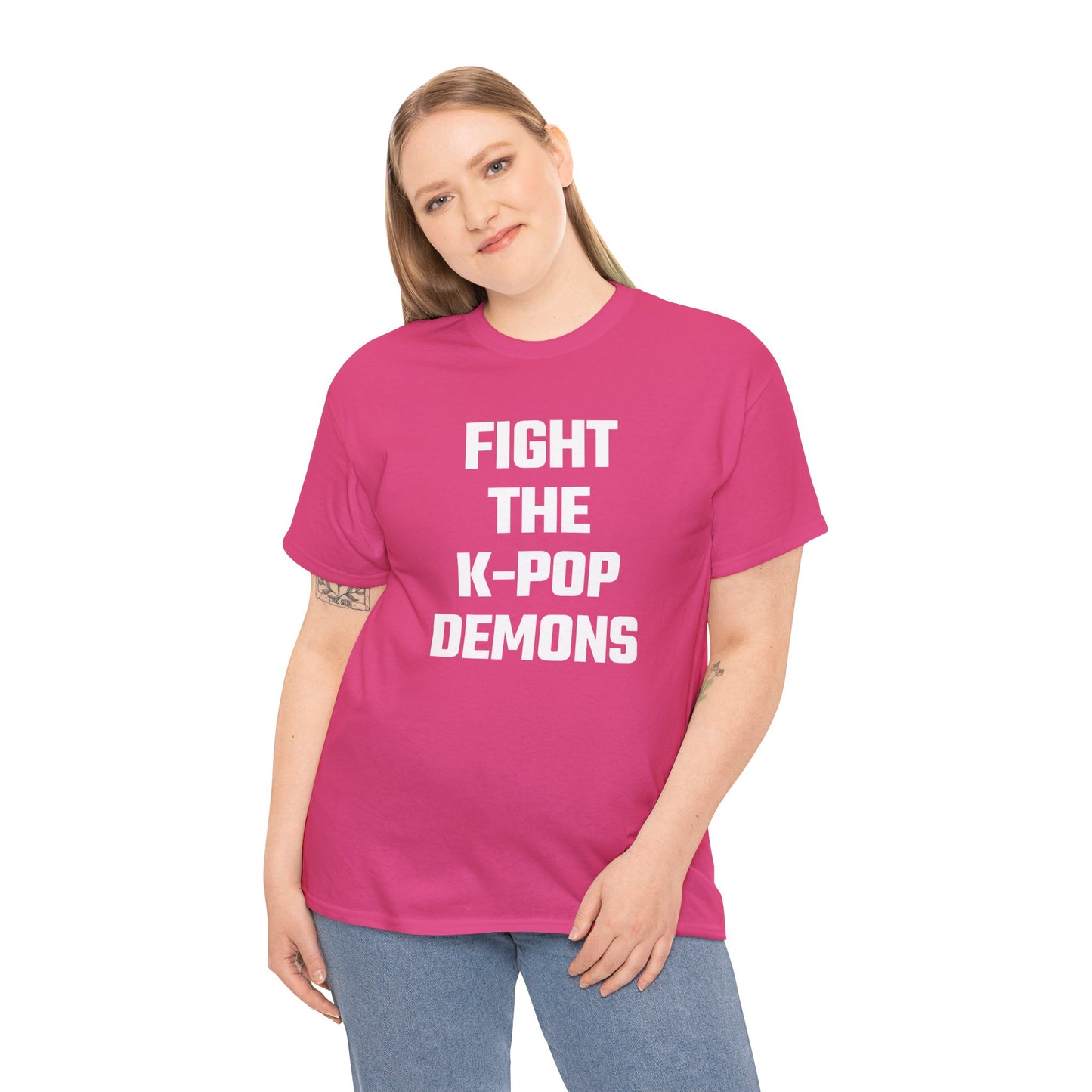 Fight The K-Pop Demons Graphic Tee - Unisex Cotton T-Shirt