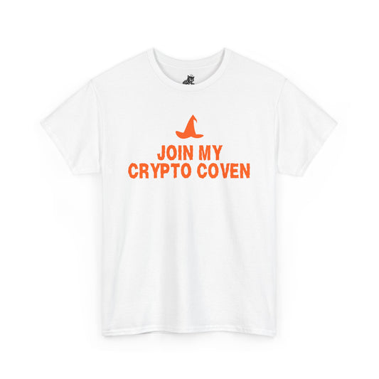 Join My Crypto Coven Graphic Tee - Crypto Halloween Witch T-Shirt