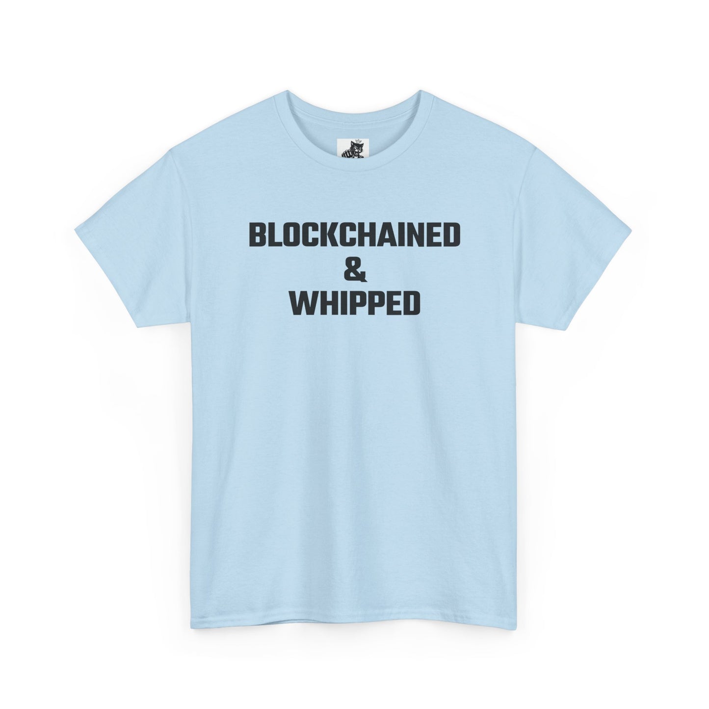 Blockchained And Whipped Crypto Themed T-Shirt