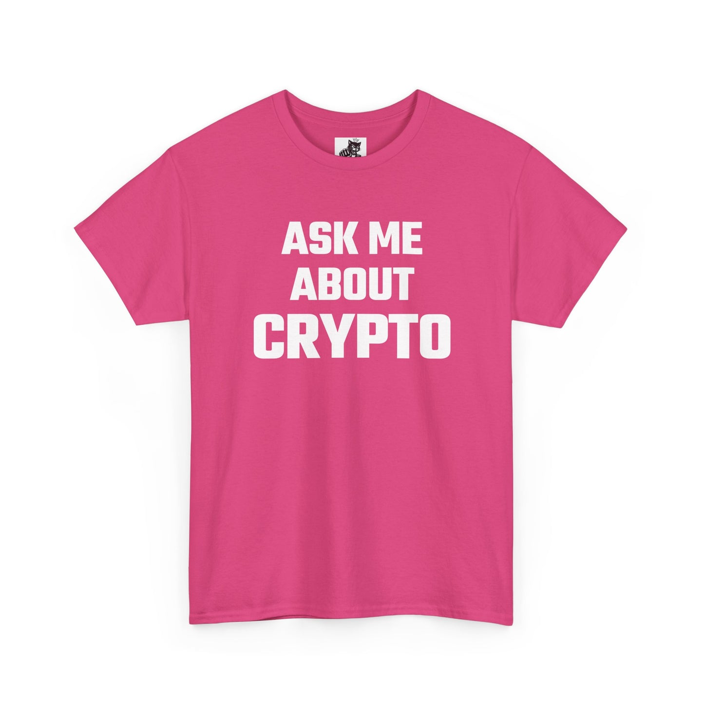 Ask Me About Crypto Graphic Tee - Unisex Cotton T-Shirt