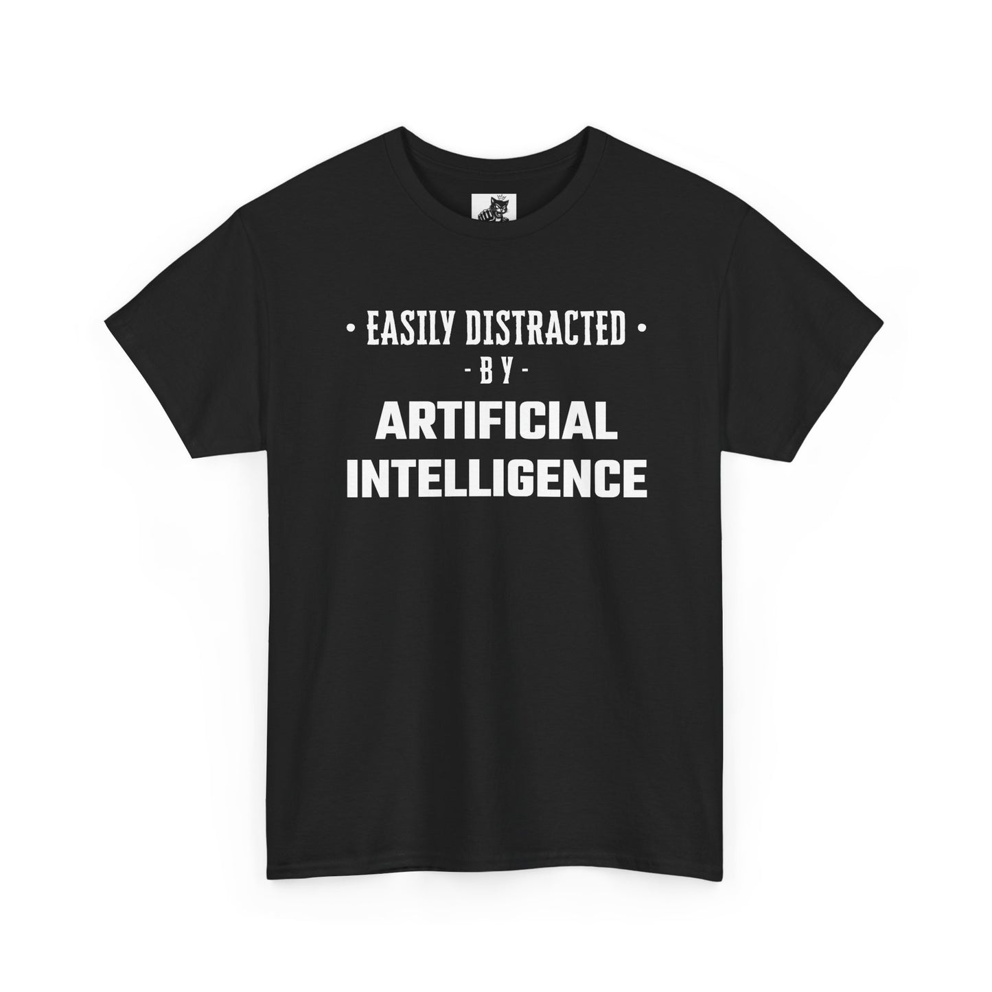 Easily Distracted By Artificial Intelligence Graphic Tee - Unisex Cotton T-Shirt