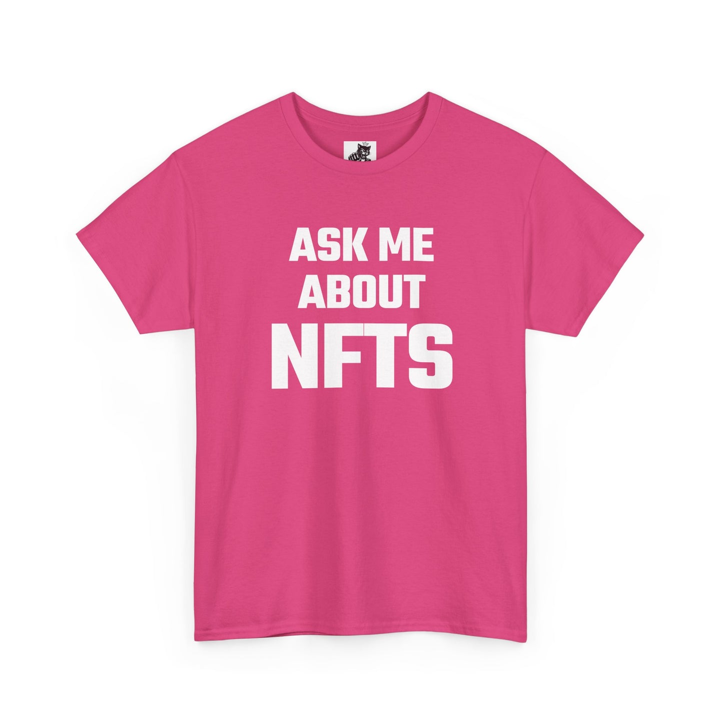 Ask Me About NFTs Graphic Tee - Unisex Cotton T-Shirt