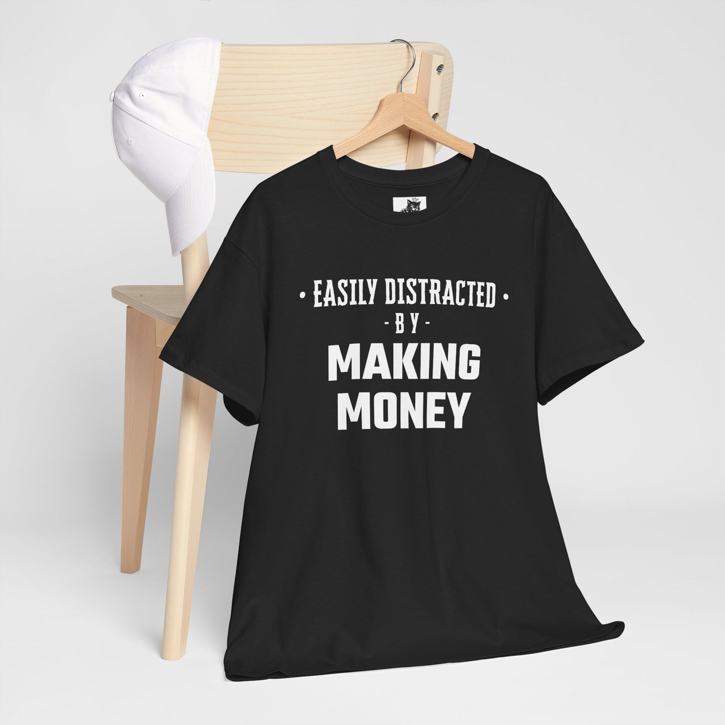 Easily Distracted By Making Money Graphic Tee - Unisex Cotton T-Shirt
