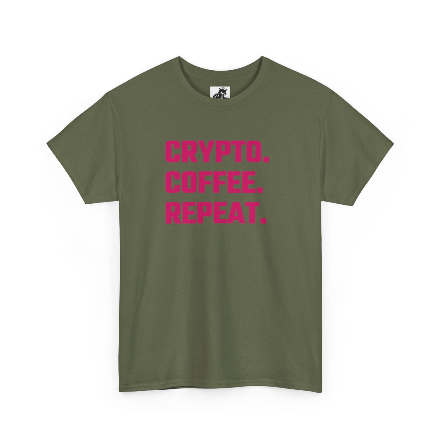 Crypto Coffee Repeat (Version 2) T-Shirt