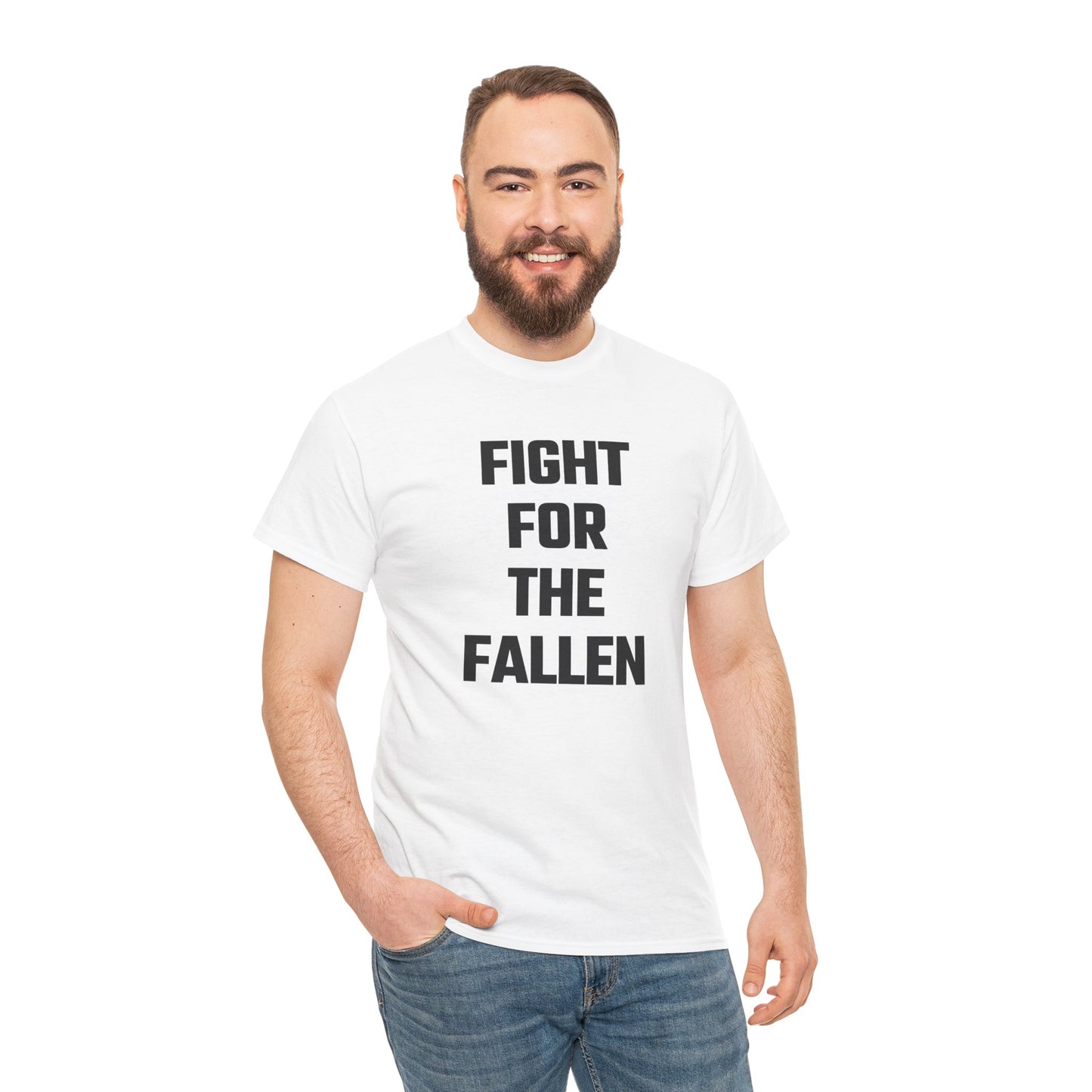 Fight For The Fallen Graphic Tee - Unisex Cotton T-Shirt