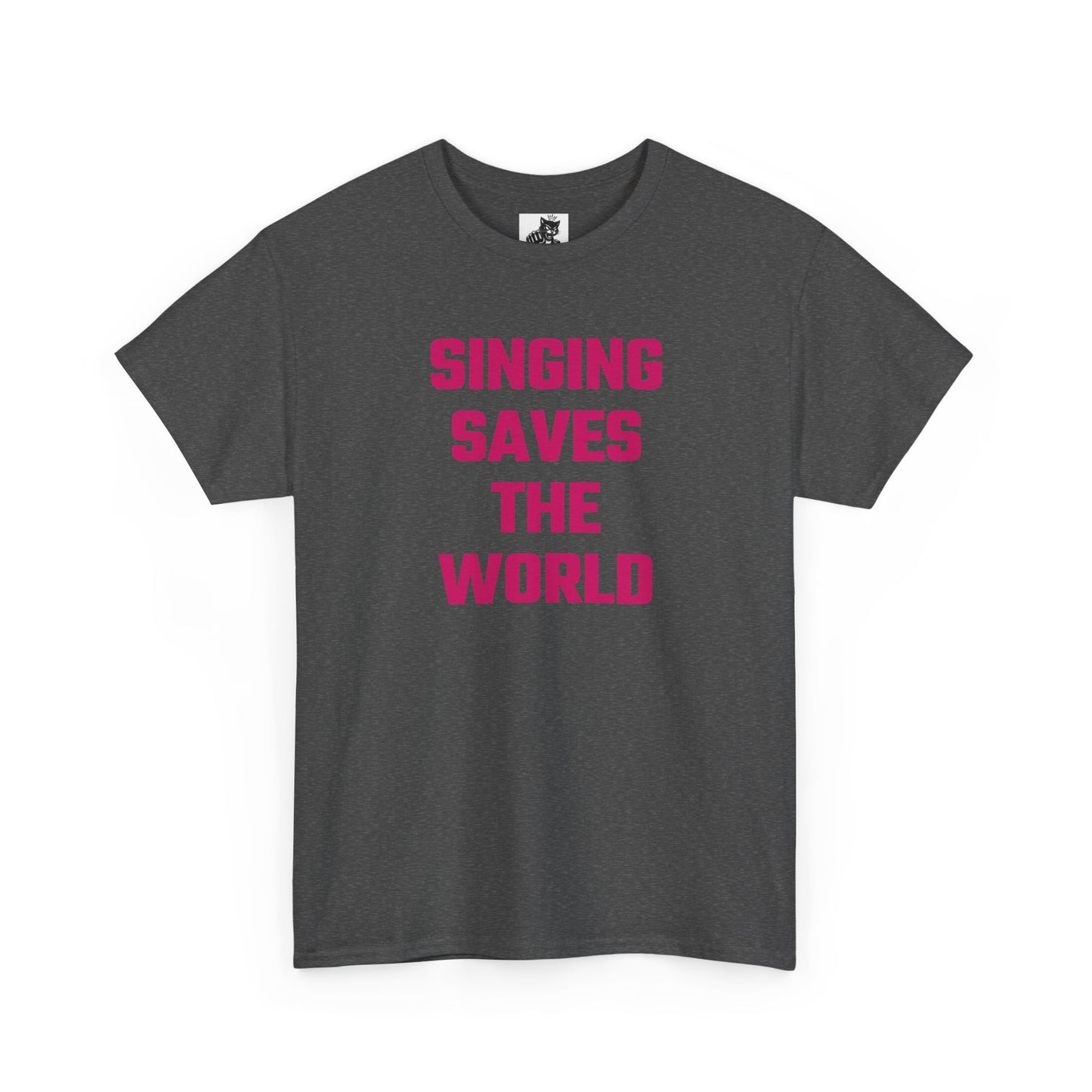 Singing Saves The World (Version 2) Graphic Tee - Unisex Cotton T-Shirt