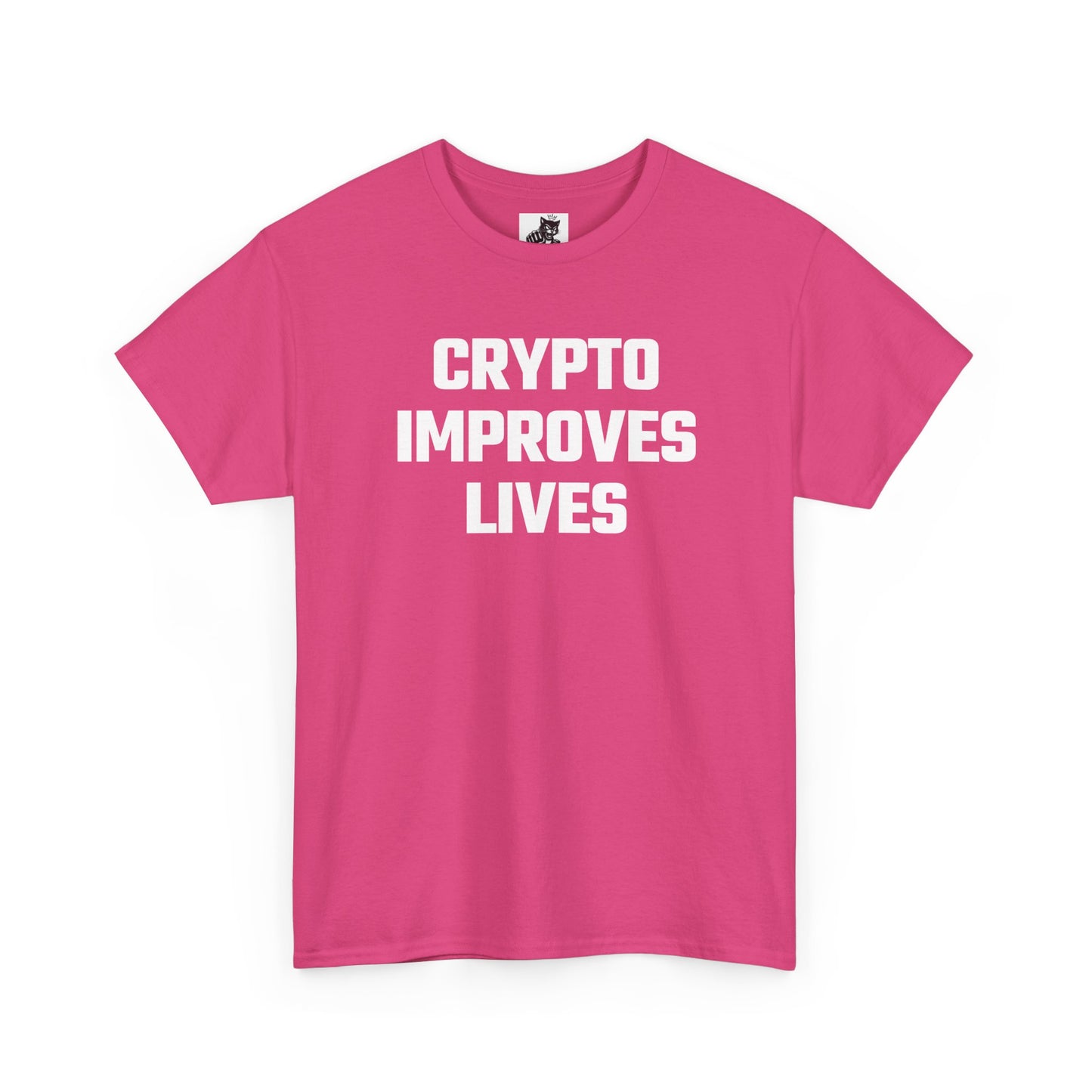 Crypto Improves Lives Graphic Tee - Unisex Cotton T-Shirt
