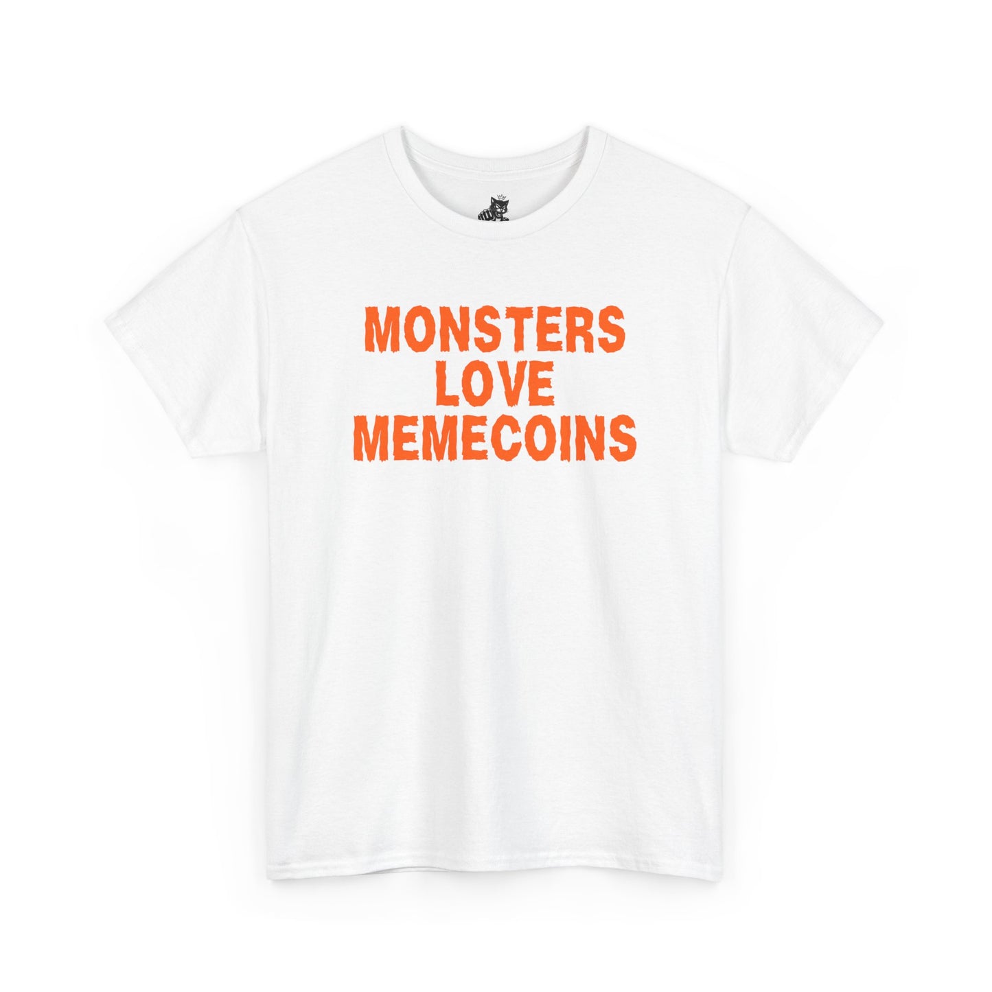 Monsters Love Memecoins Graphic Tee - Crypto Halloween T-Shirt