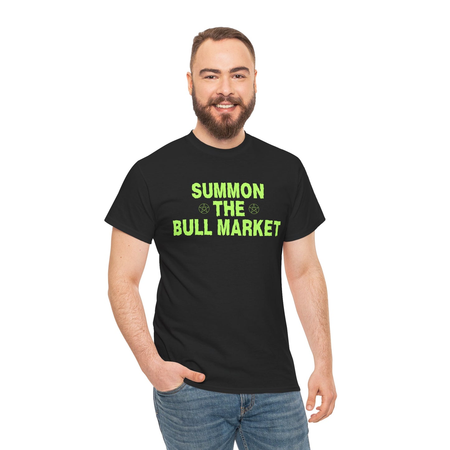 Summon The Bull Market (Version 2) Graphic Tee - Crypto Halloween T-Shirt