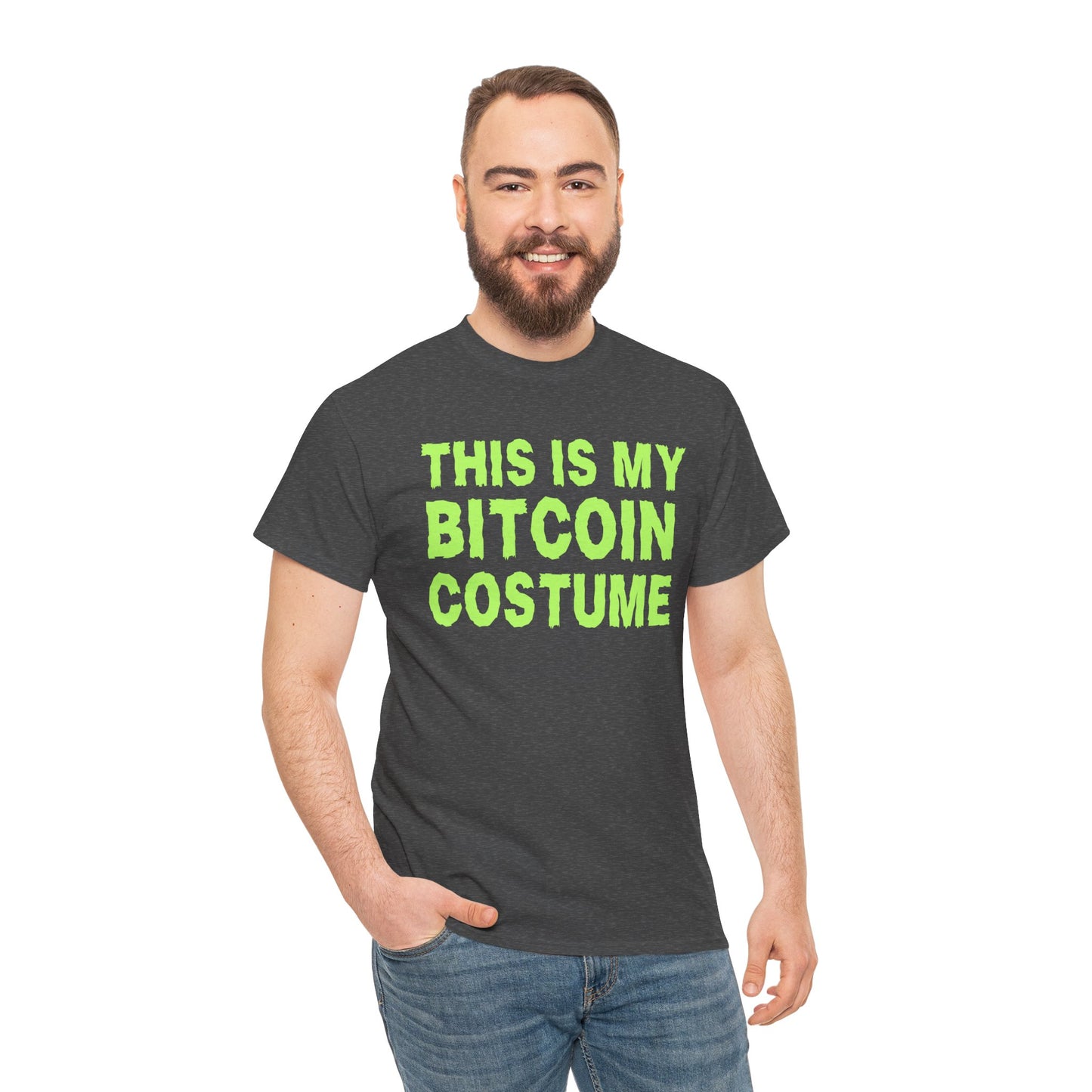 This Is My Bitcoin Costume (Version 2) Graphic Tee - Crypto Halloween T-Shirt