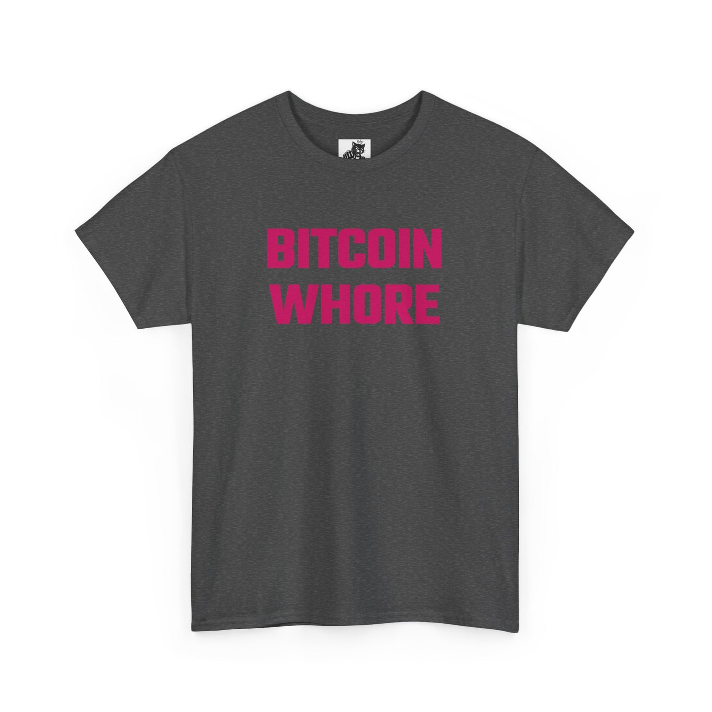 Bitcoin Whore (Version 2) Graphic Tee - Unisex Cotton T-Shirt