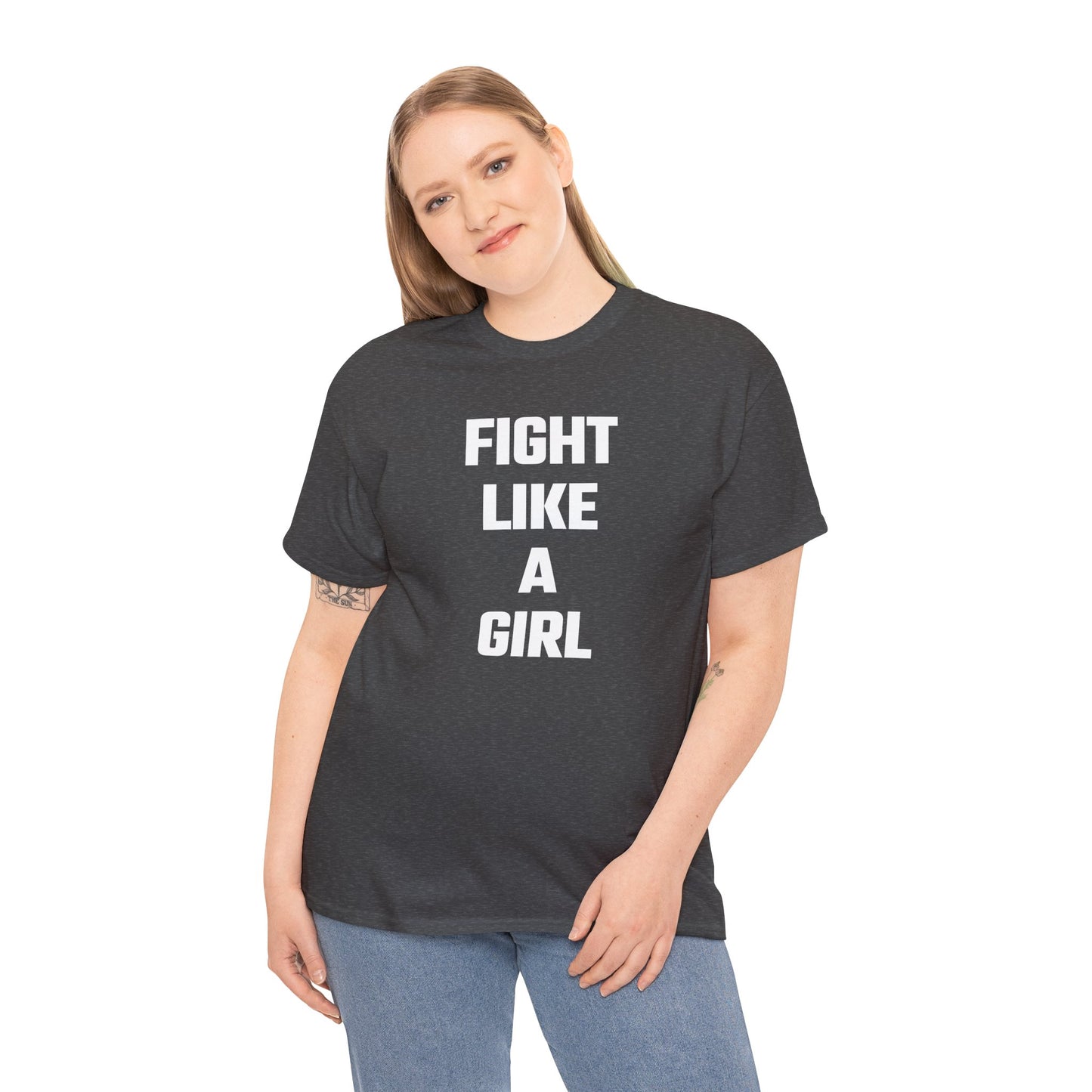 Fight Like A Girl Graphic Tee - Unisex Cotton T-Shirt